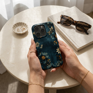 Forgotten Letters | Dark Teal Vintage Floral MagSafe iPhone Case
