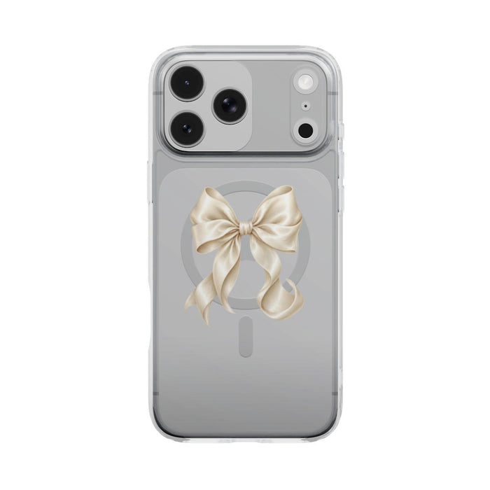 First Dance | Ivory Bow MagSafe Clear iPhone Case