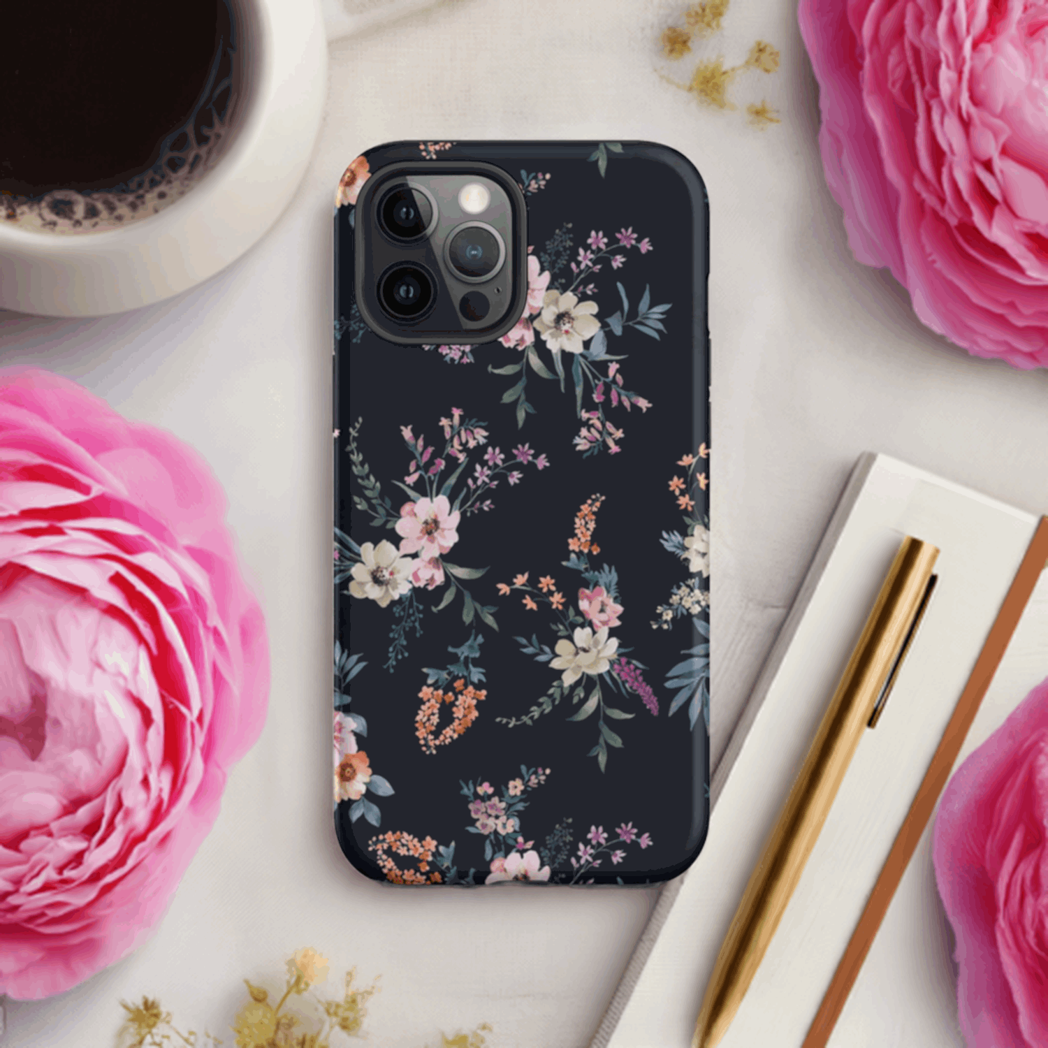 Elegant Floral iPhone Hard Case