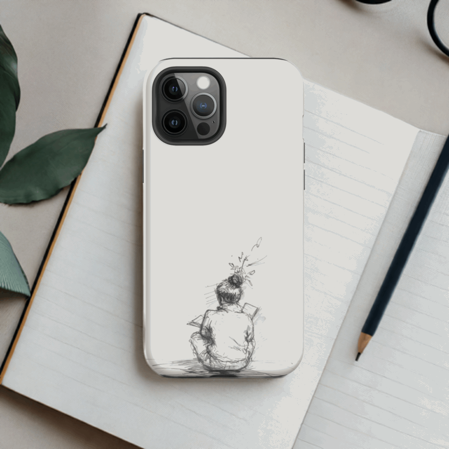 Reading Girl iPhone Hard Case