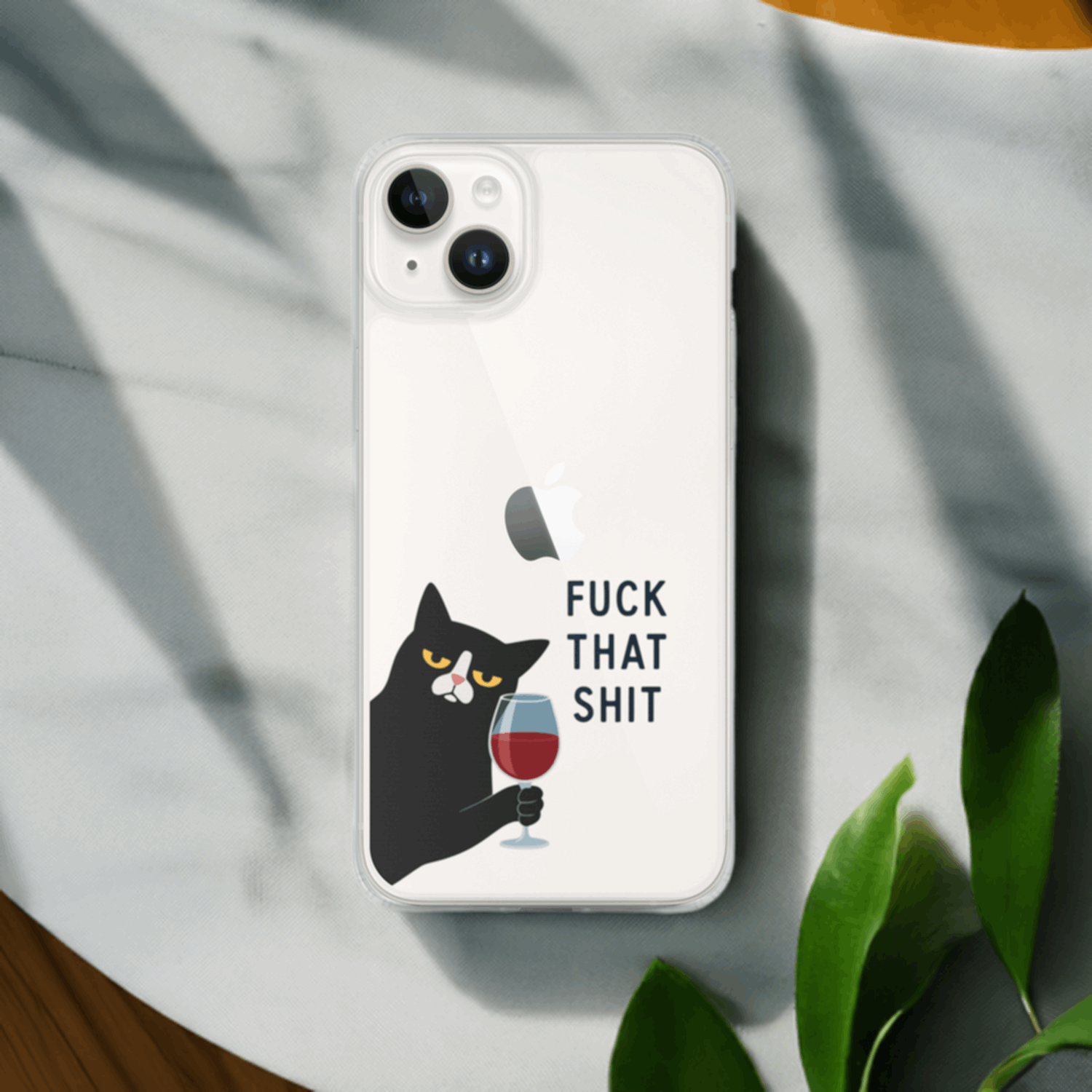 Sassy Cat Clear iPhone Case