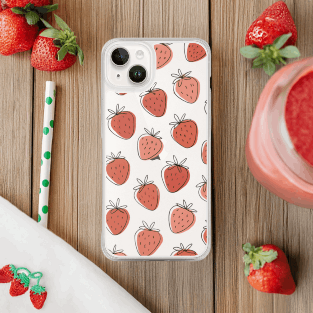 Strawberry iPhone Clear Case