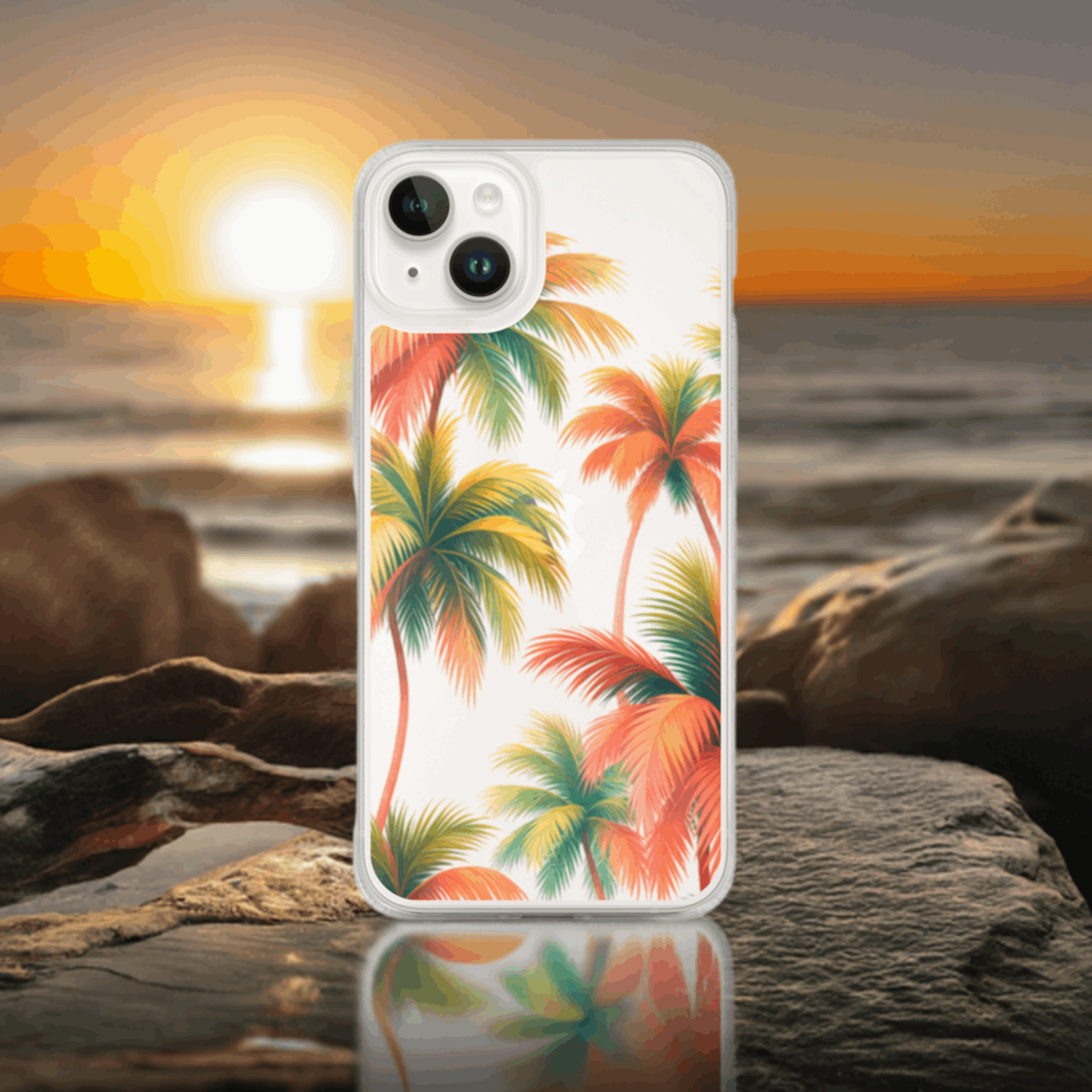 Tropical Palm Tree iPhone Clear Case