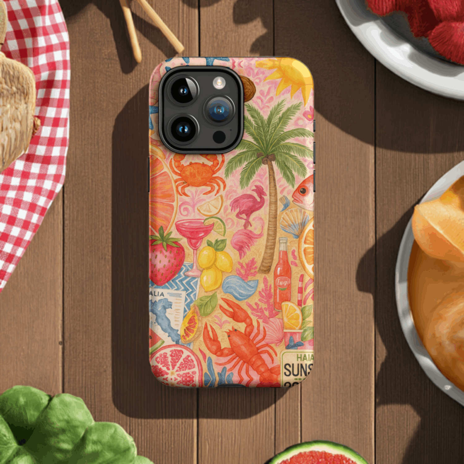 Tropical Collage iPhone Hard Case