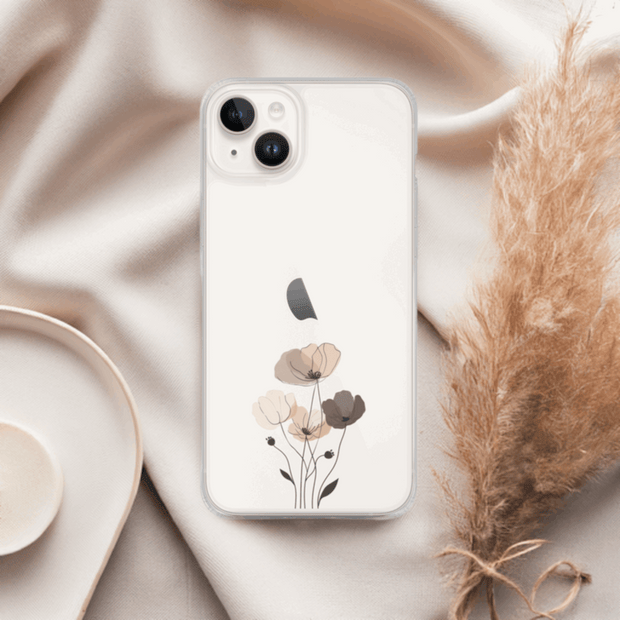 Simple Floral iPhone Clear Case