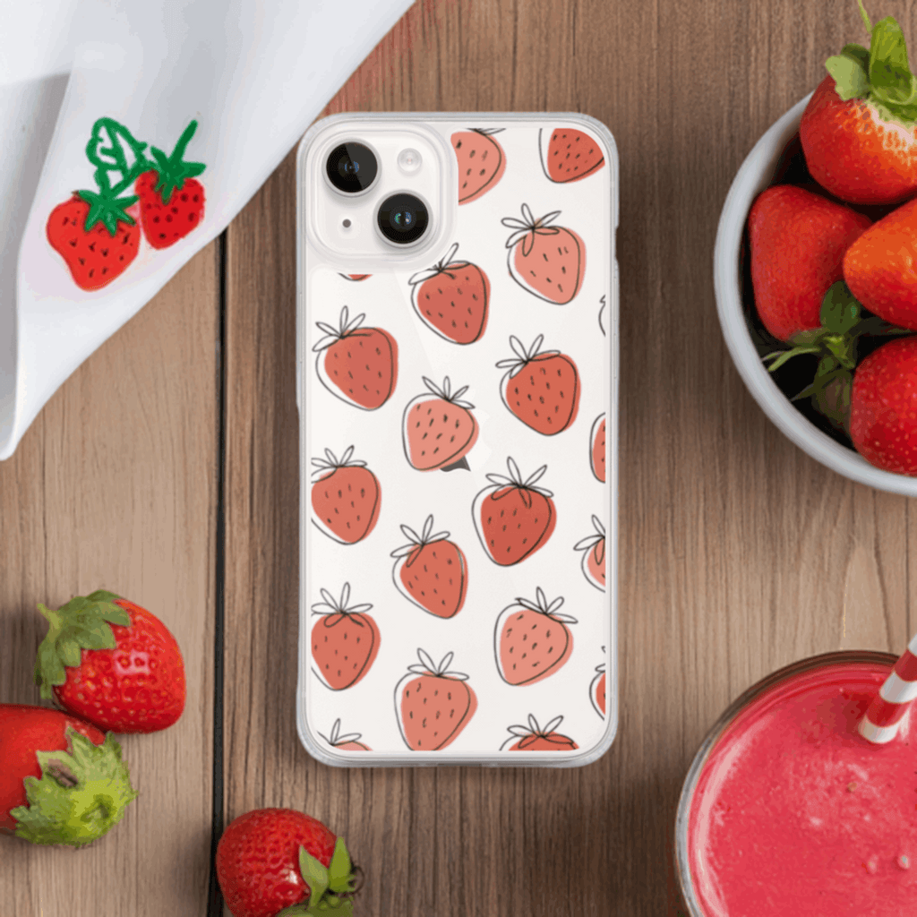 Strawberry iPhone Clear Case