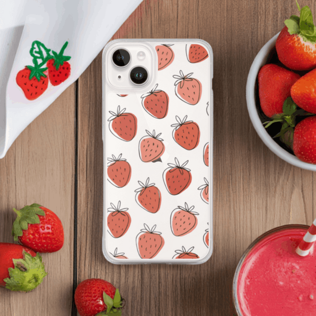 Strawberry iPhone Clear Case
