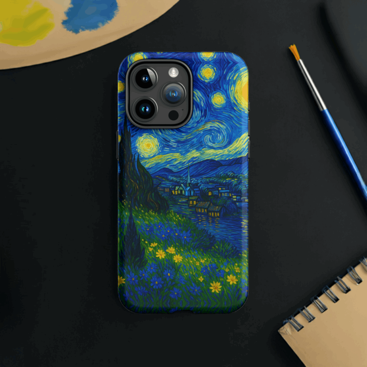 Starry Night Inspired iPhone Hard Case
