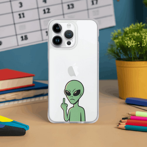 Alien Mood iPhone Clear Case