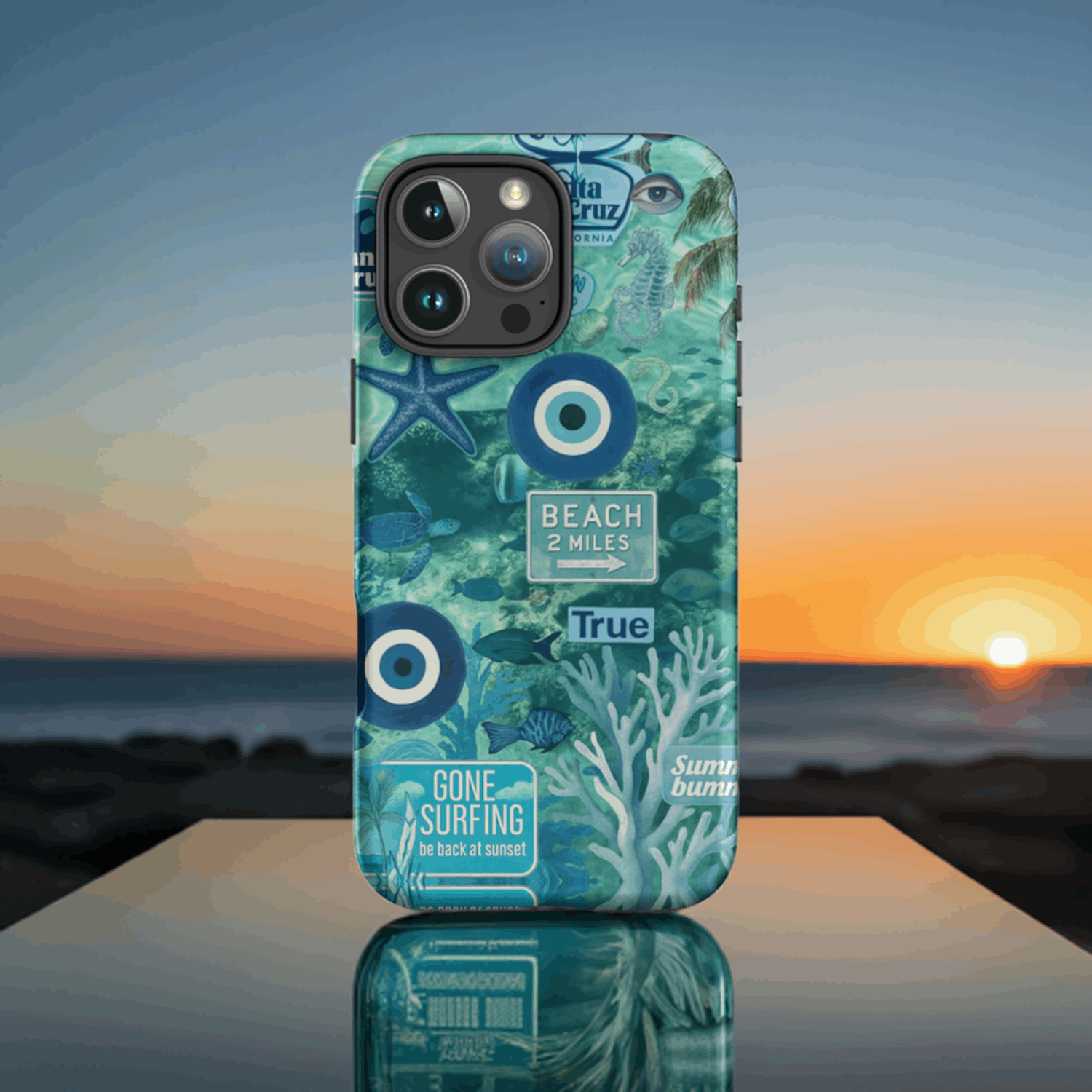 Ocean Vibes iPhone Hard Case