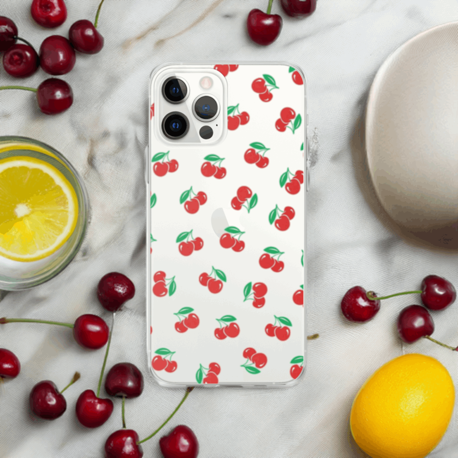 Cherry iPhone Clear Case