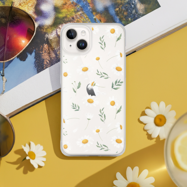 Sunny Daisy Clear iPhone Case