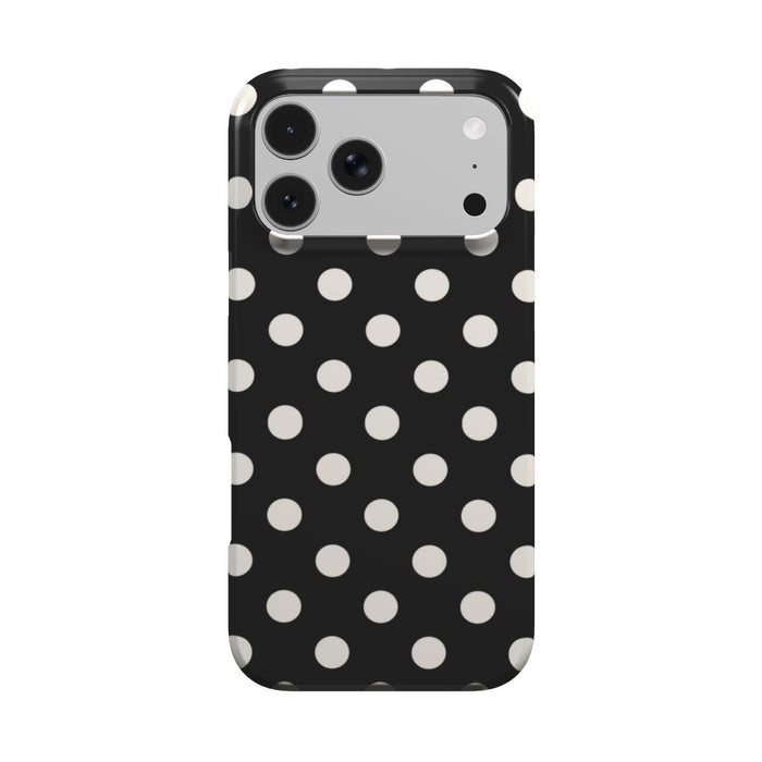 Ballroom | Black Cream Polka Dot MagSafe iPhone Case