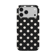 Ballroom | Black Cream Polka Dot MagSafe iPhone Case