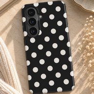 Ballroom | Black & Ivory Polka Dot Magnetic Samsung Galaxy Case