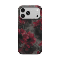Crimson Eclipse | Dunkelrote florale Gothic MagSafe iPhone Hülle