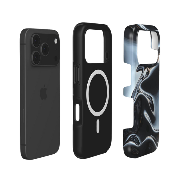 Obsidian Flow | Liquid Metal MagSafe iPhone Case