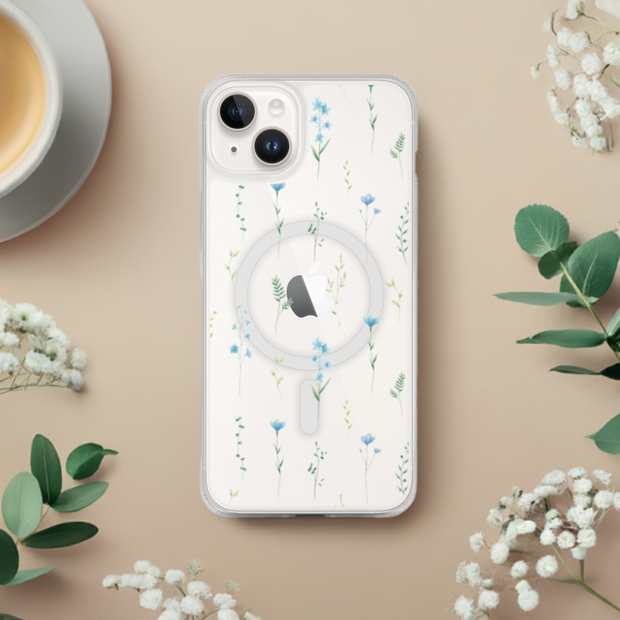Wildflower MagSafe Clear iPhone Case