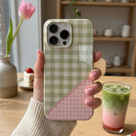 Picnic Patch | Sage & Pink Gingham MagSafe iPhone Case