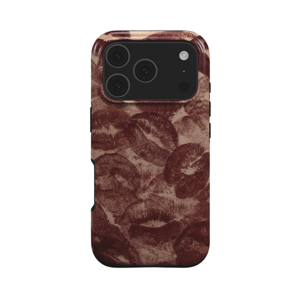 Velvet Kiss |  Lipstick Print MagSafe iPhone Case