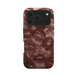 Velvet Kiss |  Lipstick Print MagSafe iPhone Case