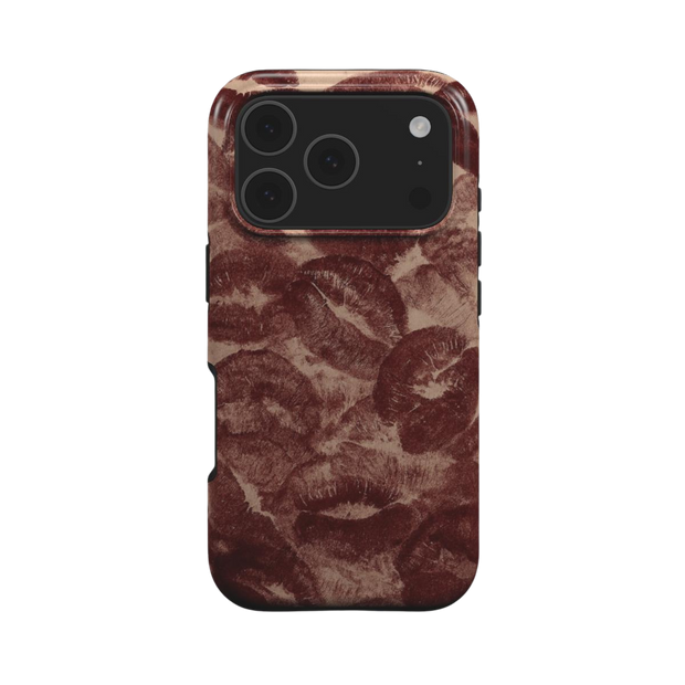 Velvet Kiss |  Lipstick Print MagSafe iPhone Case
