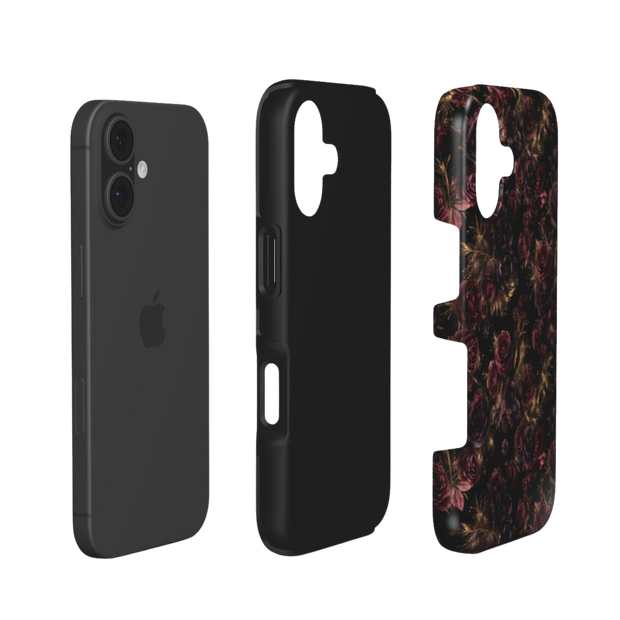 Nocturne Roses | Dark Rose & Gold iPhone & Samsung Case