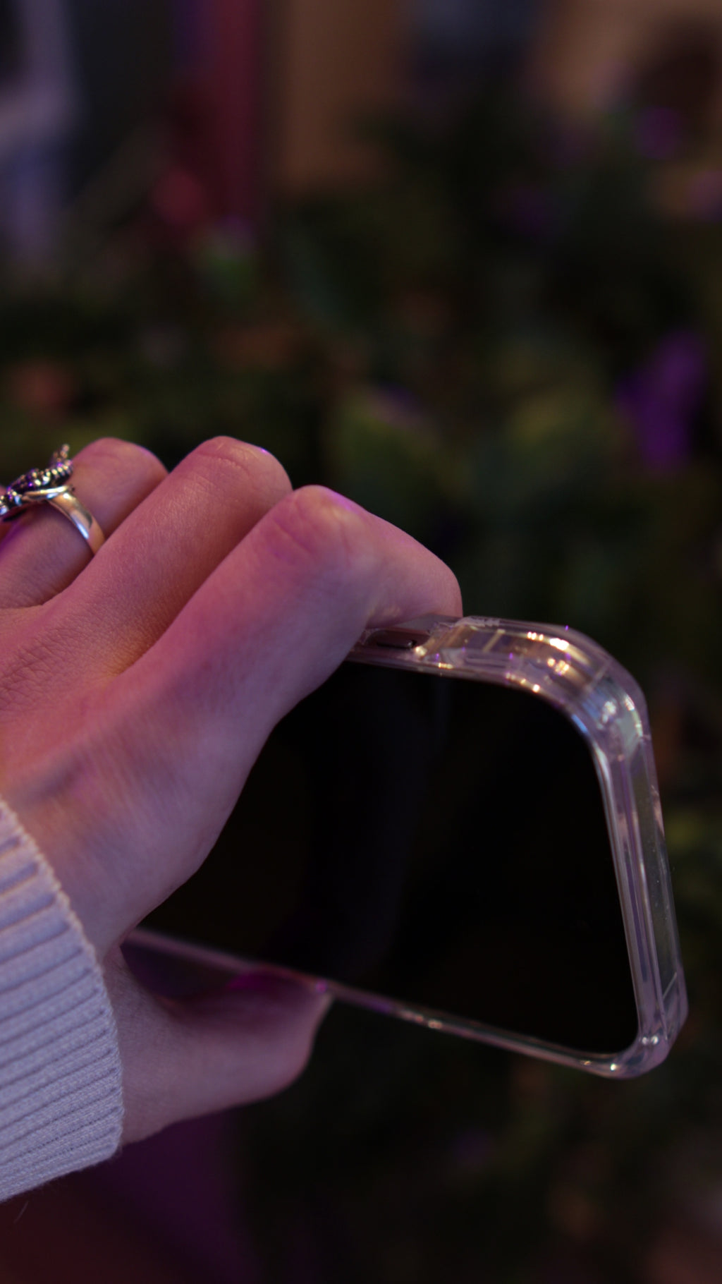 Wildflower MagSafe Clear iPhone Case