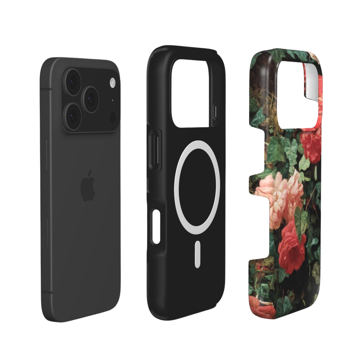 Velvet Roses | Dark Floral MagSafe iPhone Case