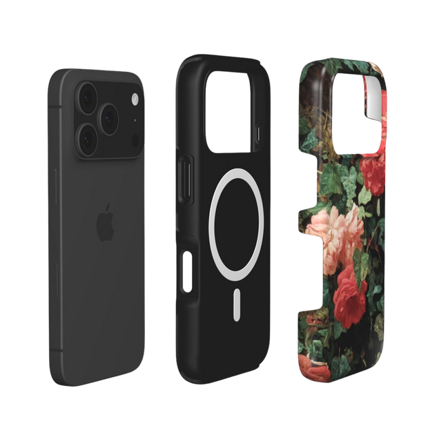 Velvet Roses | Dark Floral MagSafe iPhone Case
