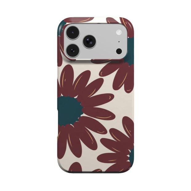 Sunday Best | Burgundy blumige MagSafe iPhone Hülle