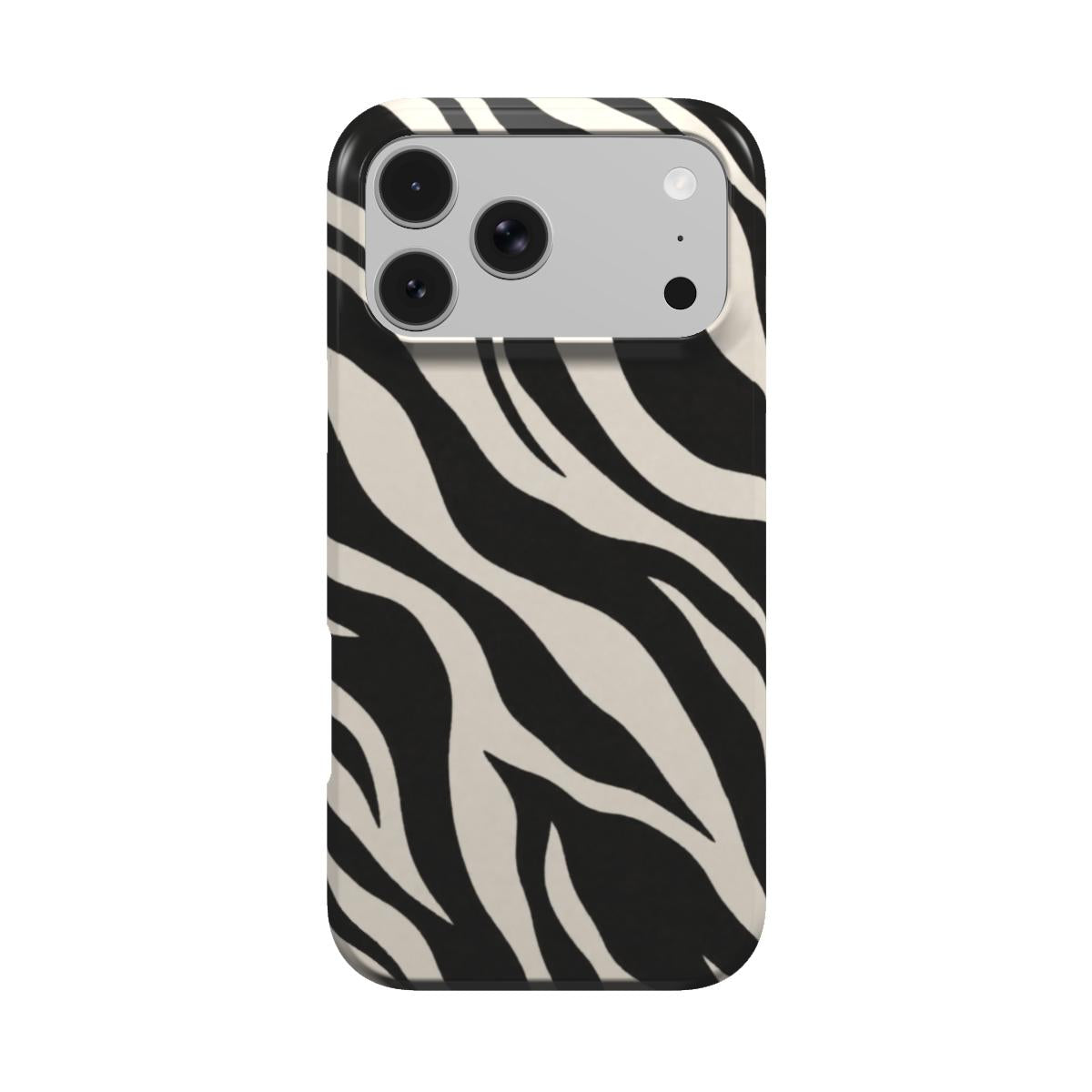 Double Take | Schwarz-weißes Zebra-Print MagSafe iPhone Case