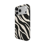 Double Take | Schwarz-weißes Zebra-Print MagSafe iPhone Case